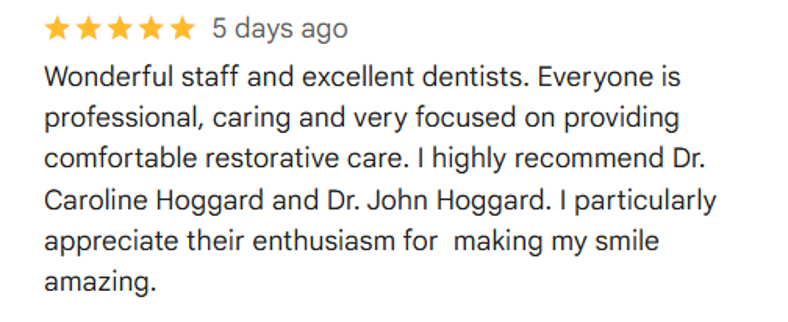 Dental Office in Wilmington, NC 2 testimonial1